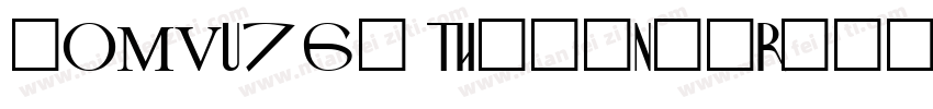 cOMVU76d TimesNewRomanPSMT字体转换